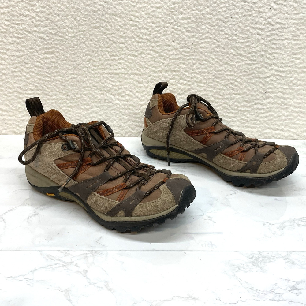 Merrell Shoes Womens 7.5 Brown Siren Sport 2 Leather Hiking Outdoor Q Form - Picture 4 of 10